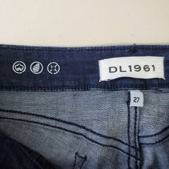 DL1961 Women's Coco Curvy Ankle Skinny Jeans Size 27 Mid Rise Dark Wash Stretch - Picture 4 of 10